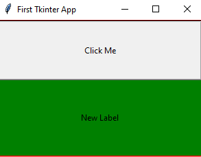 Tkinter frame widget